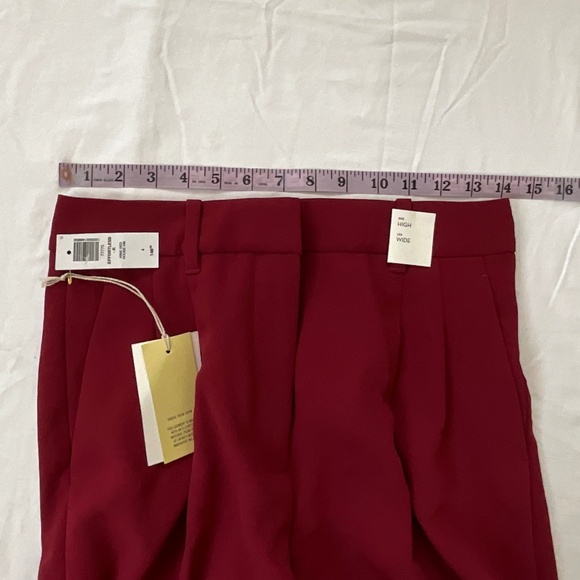 NWT ARITZIA Wilfred Effortless Pants Size 4 Wine Red - Picture 7 of 15